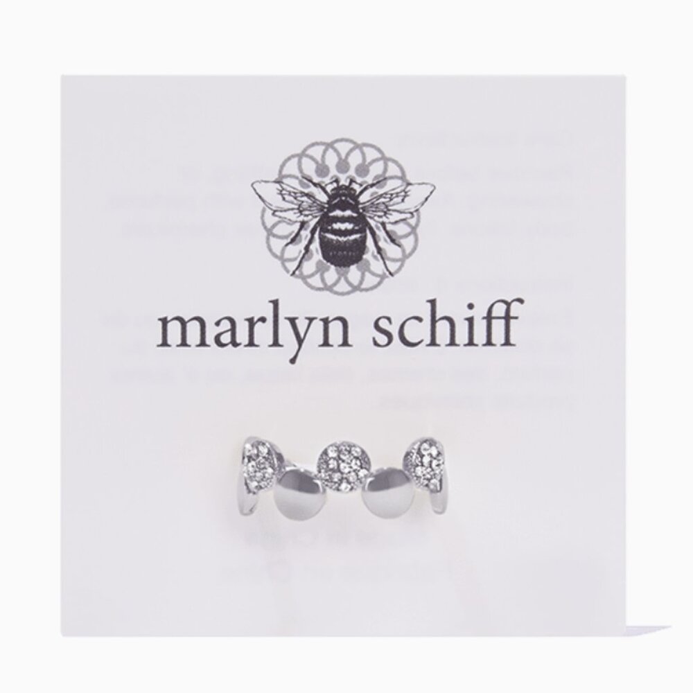 Marlyn Schiff Disc Pave Adjustable Ring